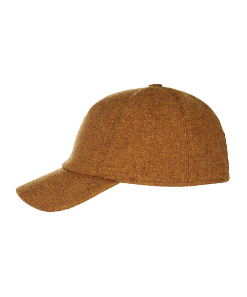 Wigens Tweed Baseball Cap | Yellow