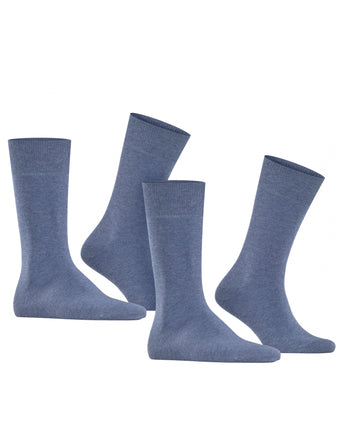 Everyday Sok Uni 2-Pack | Blauw