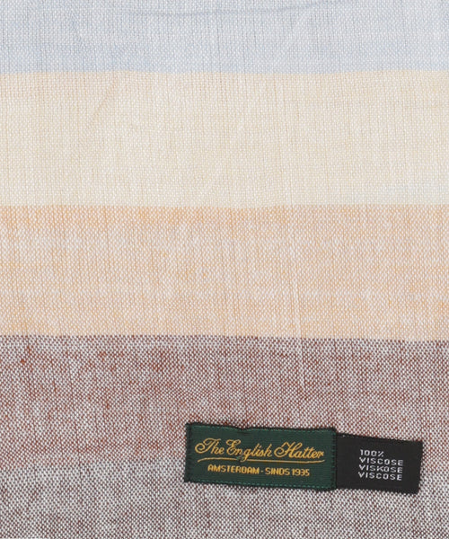 Striped Scarf wide | Blue