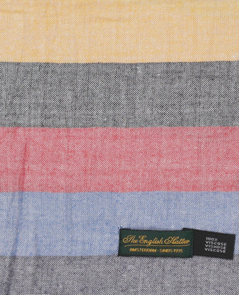 Streep Sjaal breed | Blauw