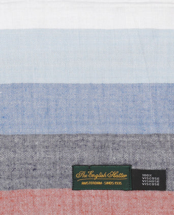 Streep Sjaal breed | Blauw