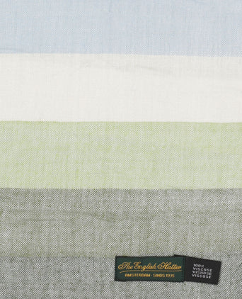 Streep Sjaal breed | Blauw