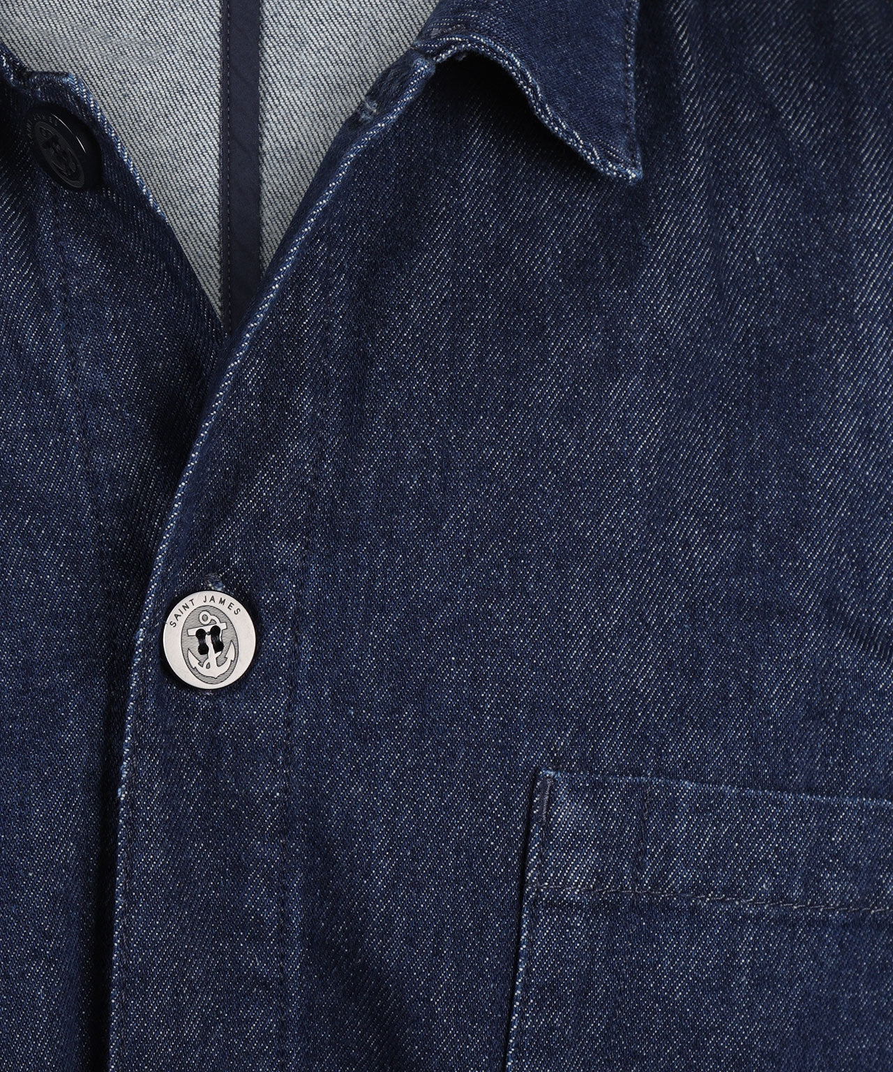 Saint James Sirocco Overshirt | Denim Blue