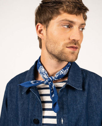 Saint James Sirocco Overshirt | Denim Blauw