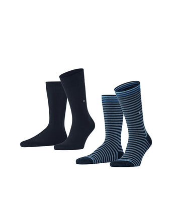 Burlington Sock Everyday Stripe 2-pack | Blue