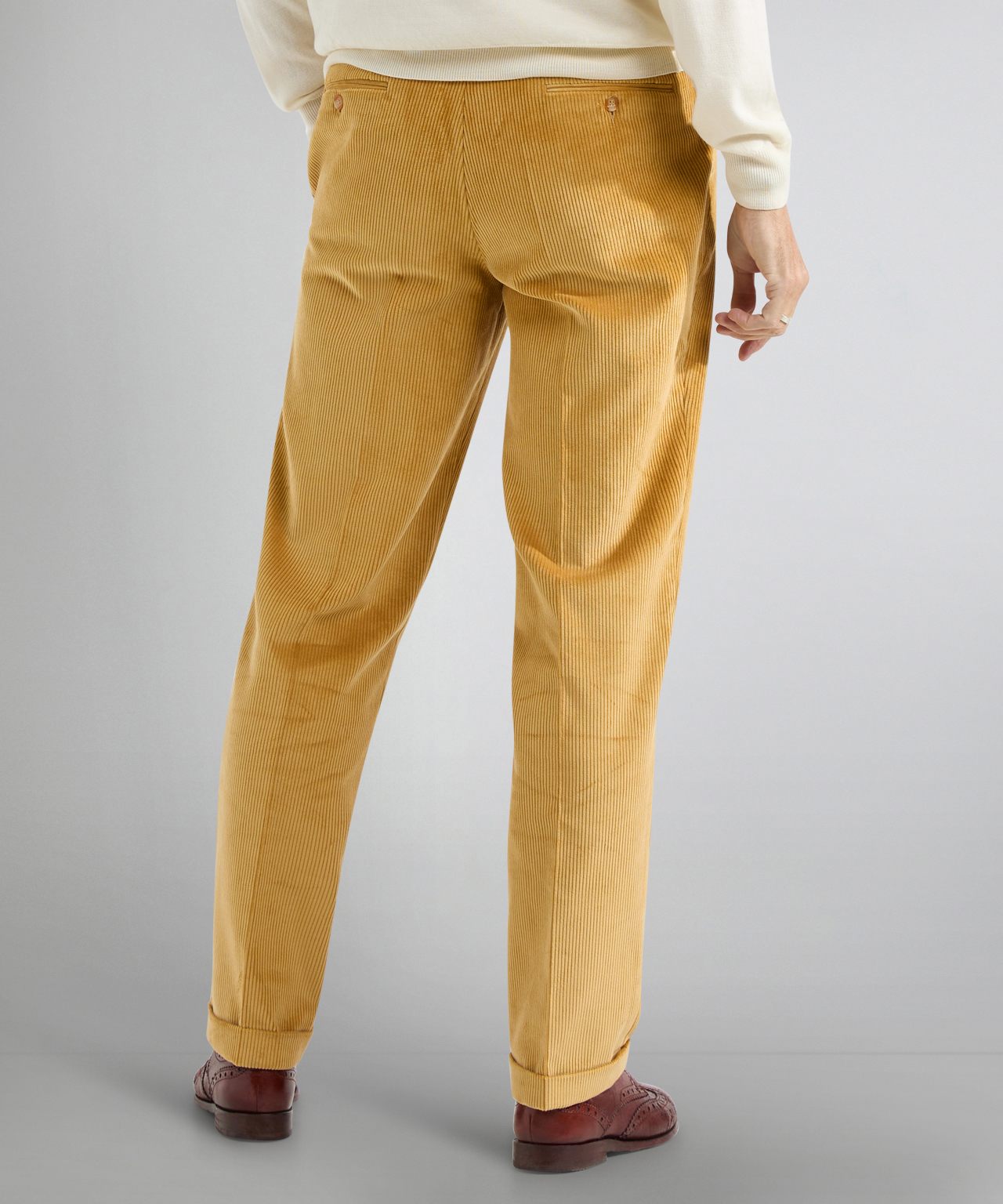 Corduroy Pantalon Brede Rib | Corn