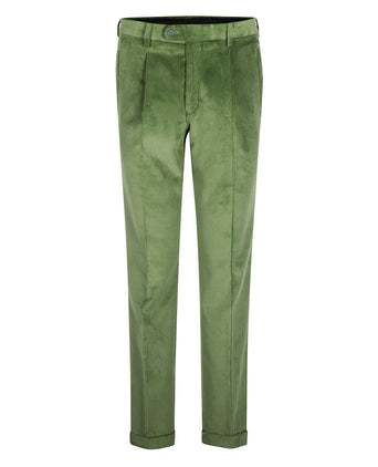 Corduroy Pants Wide Rib | Green