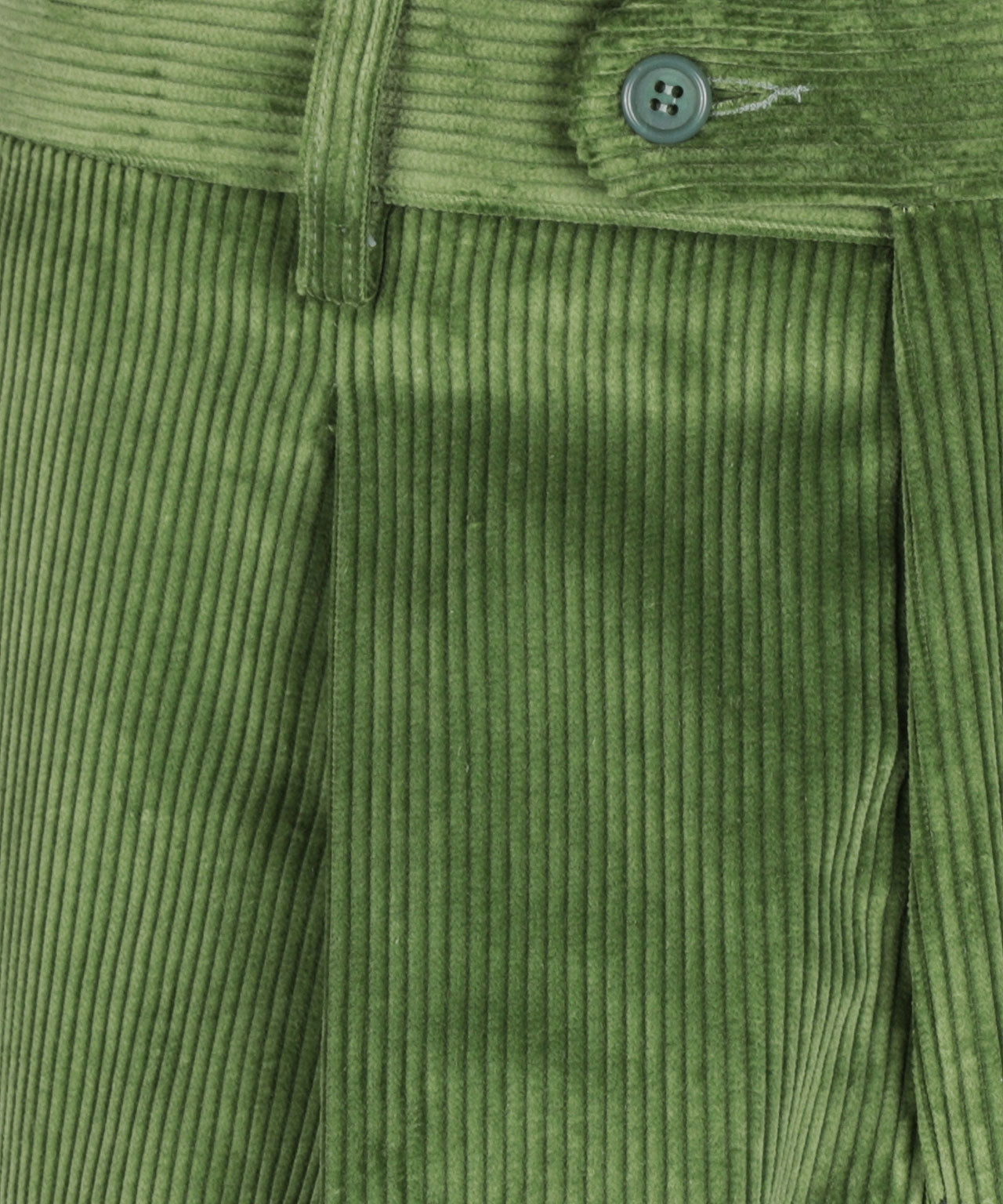 Cordhose mit breitem Rippstrick | Grün