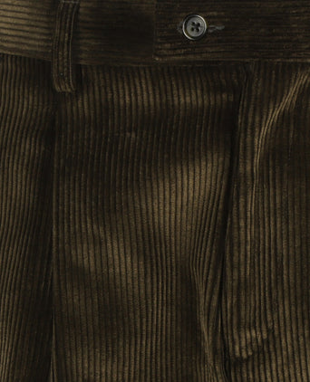Corduroy Pants Wide Rib | Green