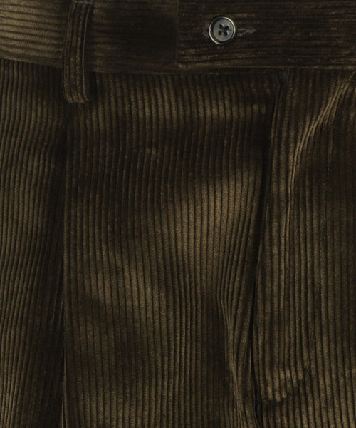 Corduroy Pants Wide Rib | Green