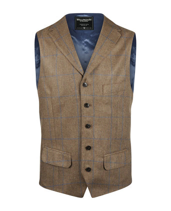 Wellington Gilet 100% Silk | Brown