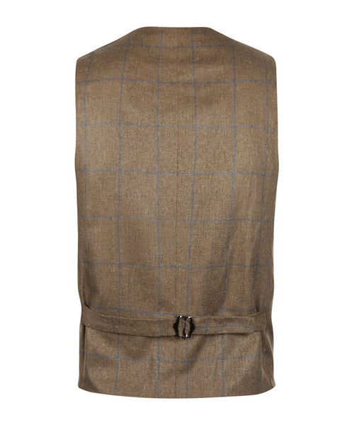 Wellington Gilet 100% Silk | Brown