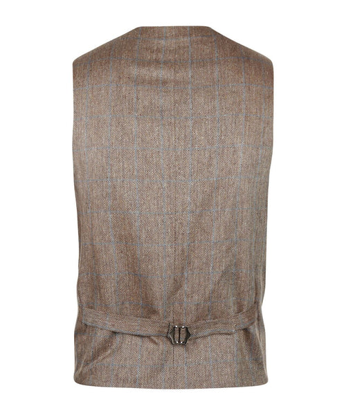 Wellington Gilet 100% Silk | Brown