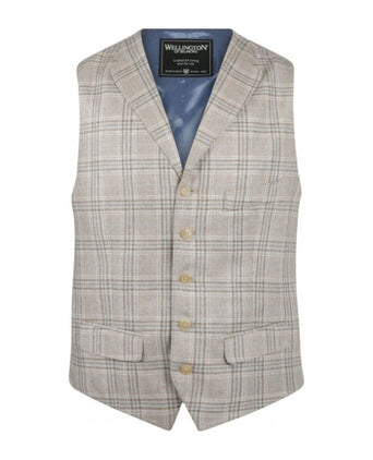 Wellington Gilet 100% Silk | Brown