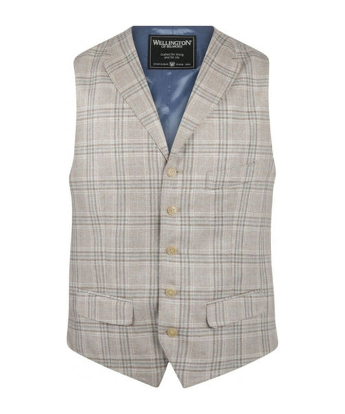 Wellington Gilet 100% Silk | Brown