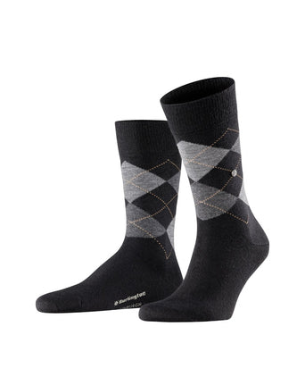 Burlington Edinburgh Men's Socks | Black