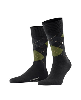 Burlington Edinburgh Men's Socks | Black
