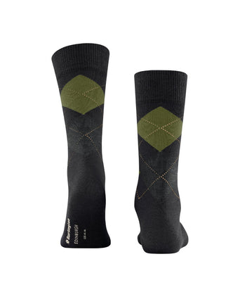 Burlington Edinburgh Men's Socks | Black