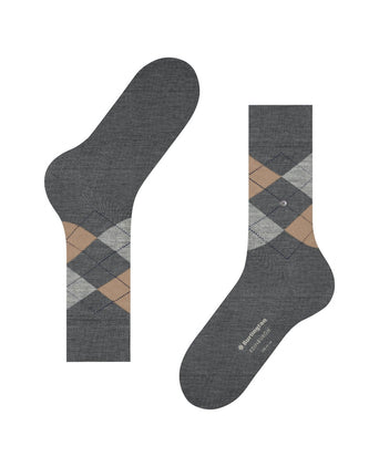 Burlington Edinburgh Men's Socks | Grey