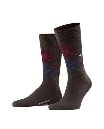Burlington Edinburgh Men's Socks | Brown