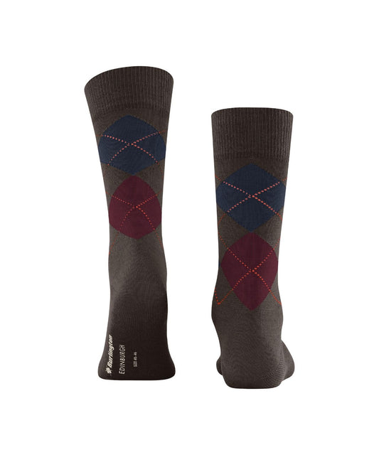 Burlington Edinburgh Herrensocken | Braun