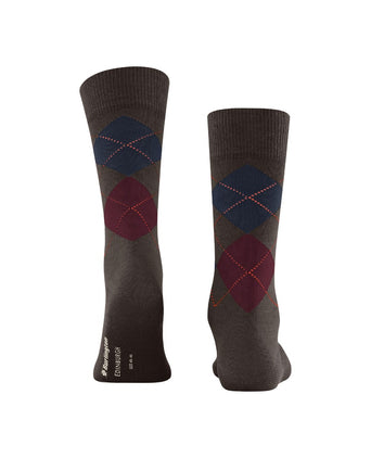 Burlington Edinburgh Men's Socks | Brown