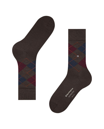 Burlington Edinburgh Men's Socks | Brown