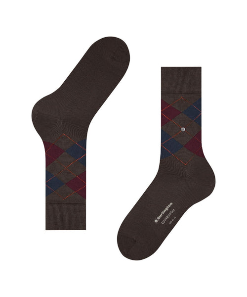 Burlington Edinburgh Men's Socks | Brown