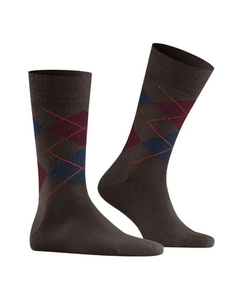 Burlington Edinburgh Men's Socks | Brown