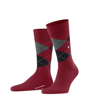 Burlington Edinburgh Men's Socks | Red