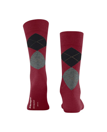 Burlington Edinburgh Men's Socks | Red
