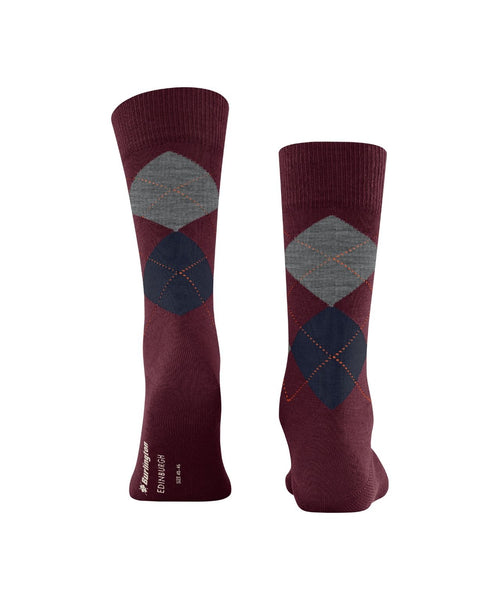 Burlington Edinburgh Men's Socks | Red
