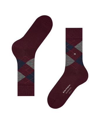 Burlington Edinburgh Men's Socks | Red