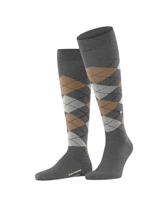Burlington Edinburgh Men's Knee Socks | Grey
