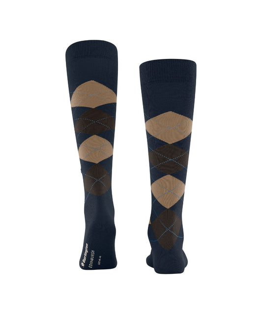Burlington Edinburgh Herren-Kniestrümpfe | Blau