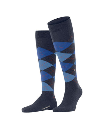 Burlington Edinburgh Men's Knee Socks | Blue