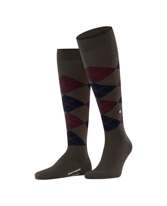 Burlington Edinburgh Men's Knee Socks | Brown
