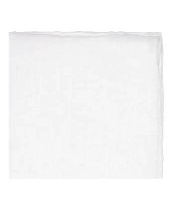 Pocket Square 100% Linen | White