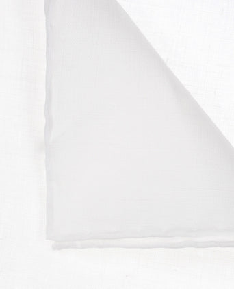 Pocket Square 100% Linen | White