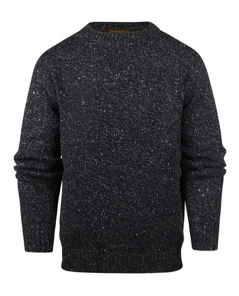 Fisherman Round Neck Sweater | Blue