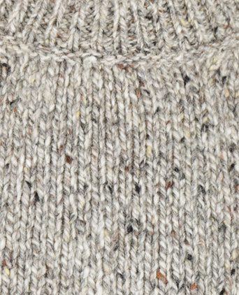 Fisherman Round Neck Pullover | Brown