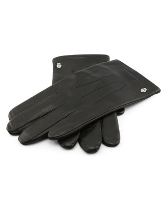 Glove Nappa Silk Lining | Black