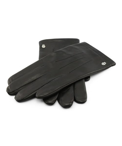 Glove Nappa Silk Lining | Black