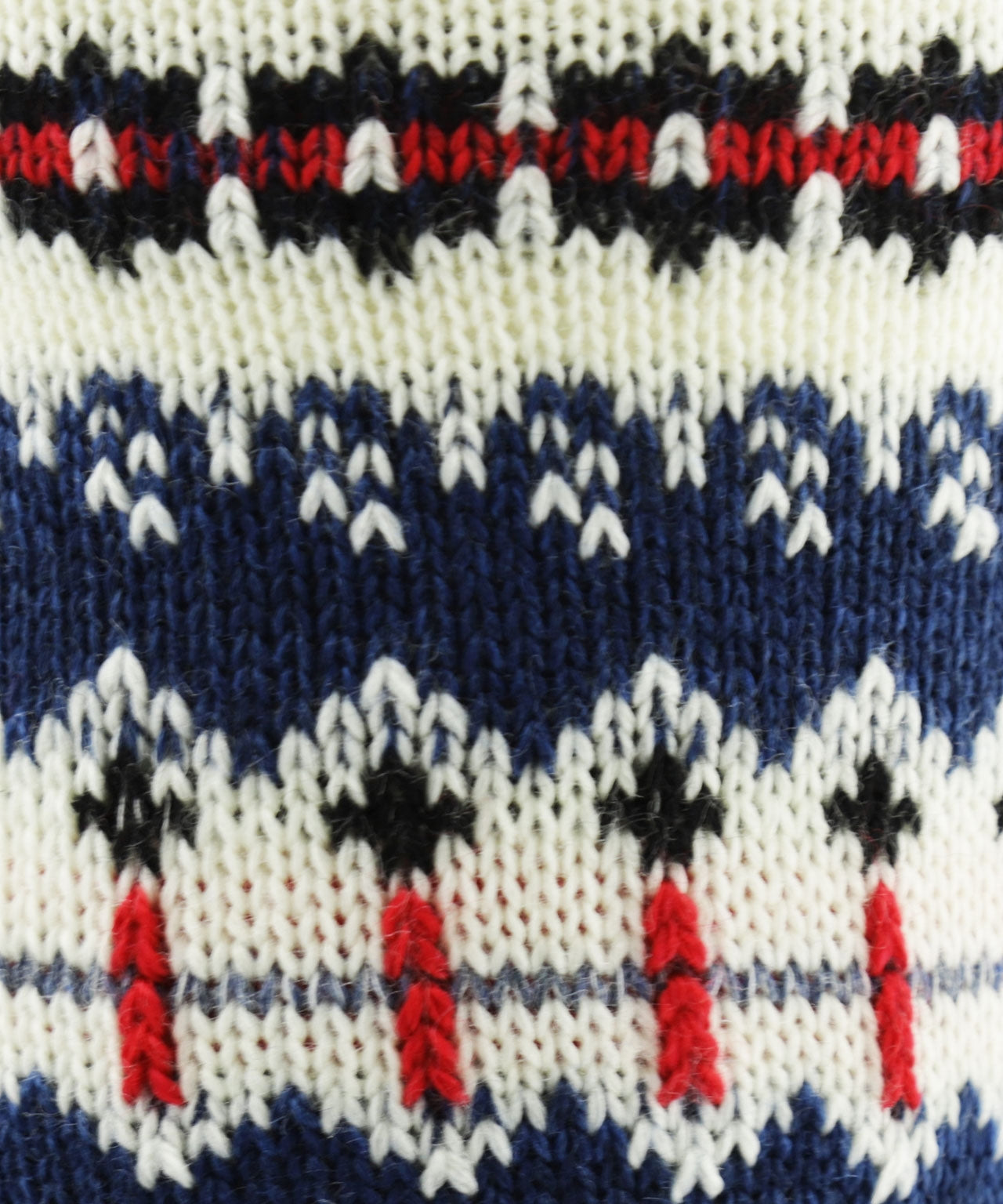 Fairisle-Socken, extra dick | Denimblau