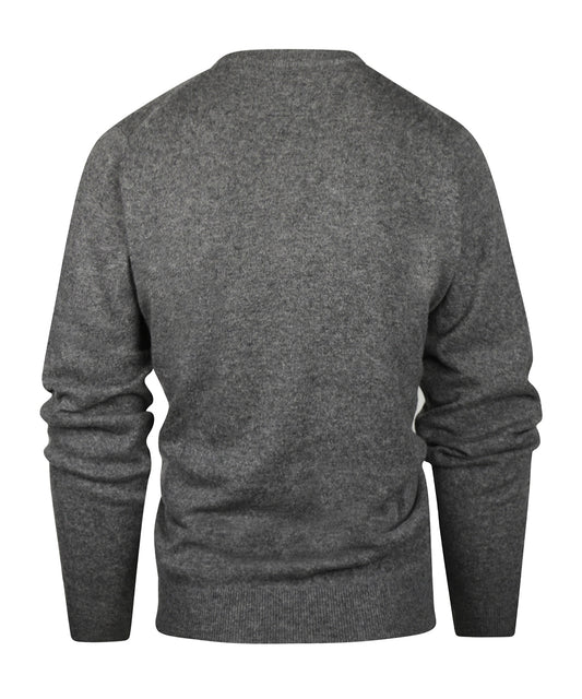 Round Neck Cashmere Sweater | Grey