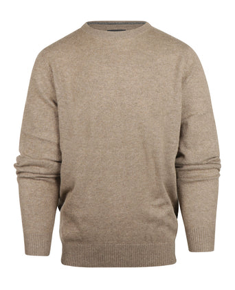 Ronde Hals Cashmere Pullover | Beige