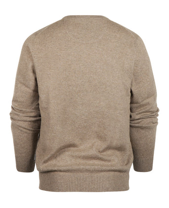 Ronde Hals Cashmere Pullover | Beige
