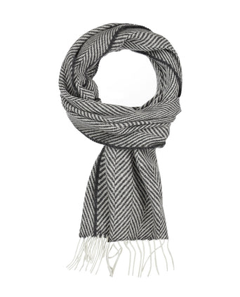 Lamsbswool/Cashmere Sjaal | Grijs