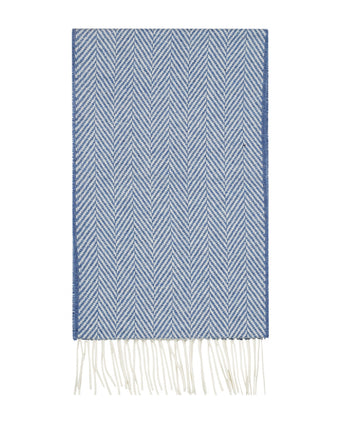 Lamsbswool/Cashmere Sjaal | Blauw