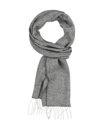 Lambswool Sjaal 30X210CM | Grijs